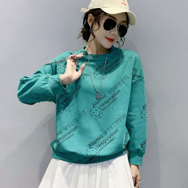 autumn and winter personalized heavy industry hollow hole fashion long sleeve loose versatile printed women's sweater, Black
autumn and winter personalized heavy industry hollow hole fashion long sleeve loose versatile printed women's sweater, Black
