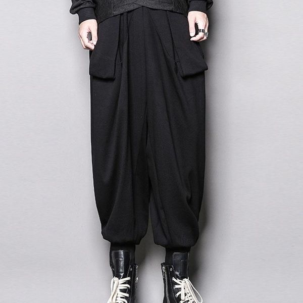 men's pants knickerbockers casual sports spring and autumn black elastic waist loose hanging low grade harlan
men's pants knickerbockers casual sports spring and autumn black elastic waist loose hanging low grade harlan
