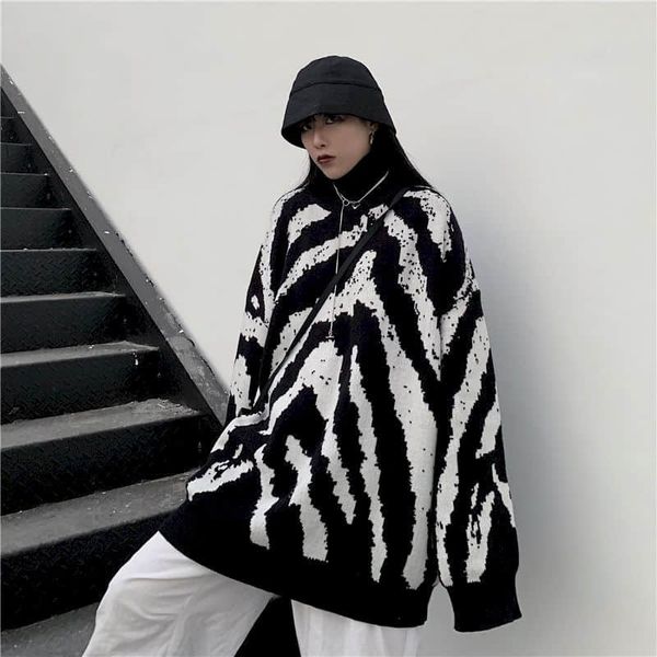 women's sweaters spring autumn for women plus size long sleeve oversize korean clothes vintage harajuku turtleneck print a8cx, White;black
women's sweaters spring autumn for women plus size long sleeve oversize korean clothes vintage harajuku turtleneck print a8cx, White;black