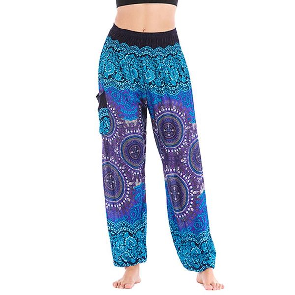 women's pants & capris summer beach bohemian women high waist harem plus size vintage loose print bloomers floral trousers, Black;white
women's pants & capris summer beach bohemian women high waist harem plus size vintage loose print bloomers floral trousers, Black;white