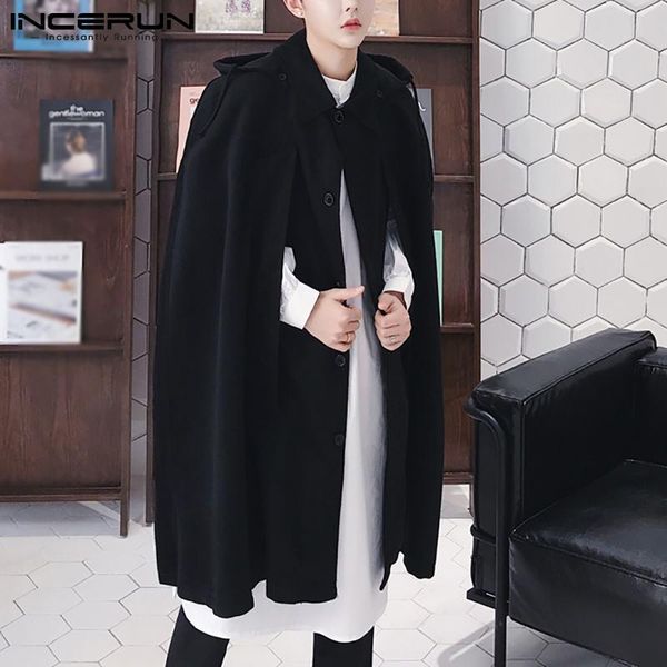 men's wool & blends fashionable capes woolen coat for mens casual streetwear solid winter hooded bat sleeve cloak poncho s-5xl 2021 in, Black
men's wool & blends fashionable capes woolen coat for mens casual streetwear solid winter hooded bat sleeve cloak poncho s-5xl 2021 in, Black