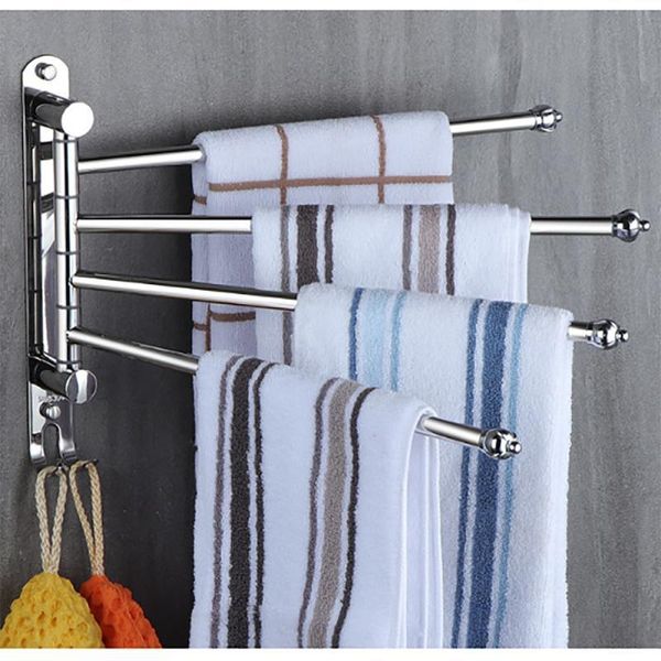 2/3/4/5 rod bathroom towel rack punch-rotating with hook rotatable kitchen hanger 304 stainless steel racks
2/3/4/5 rod bathroom towel rack punch-rotating with hook rotatable kitchen hanger 304 stainless steel racks