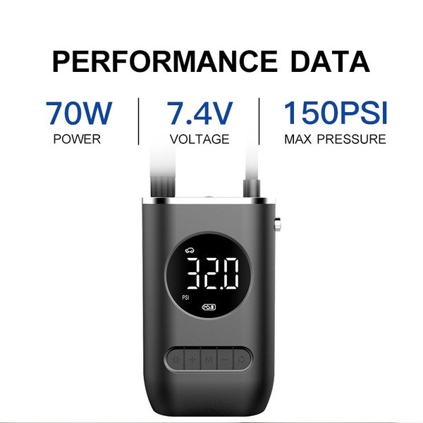 portable mini car mounted inflation self-propelled electric tire pump hand-held wireless charging digital display1
portable mini car mounted inflation self-propelled electric tire pump hand-held wireless charging digital display1