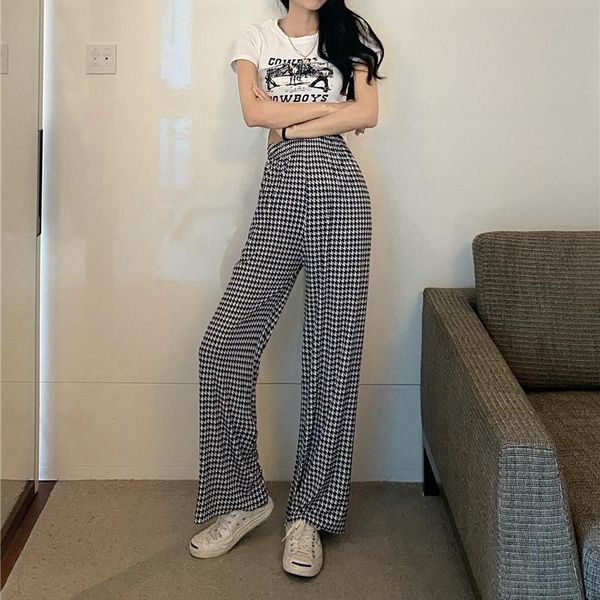 women's pants & capris women casual loose plaid mopping 2021 spring summer autumn fashion long female ol wide leg trousers slim thin, Black;white
women's pants & capris women casual loose plaid mopping 2021 spring summer autumn fashion long female ol wide leg trousers slim thin, Black;white