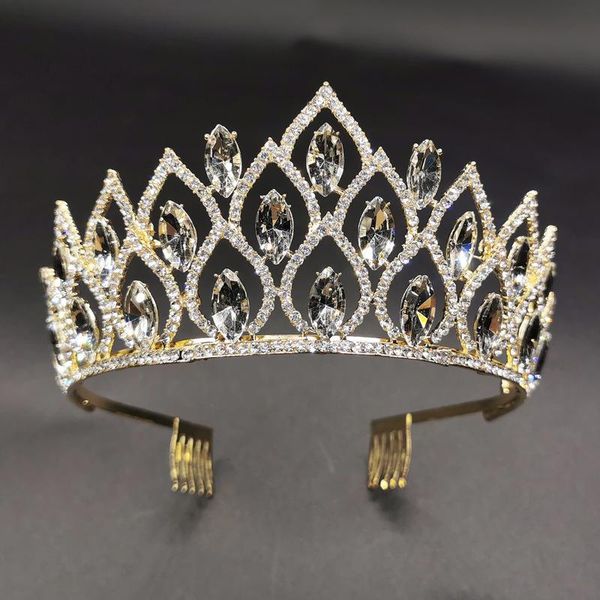 hair clips & barrettes korean bridal crown princess vintage tiara crystal band accessories contracted wedding for party prom, Golden;silver
hair clips & barrettes korean bridal crown princess vintage tiara crystal band accessories contracted wedding for party prom, Golden;silver