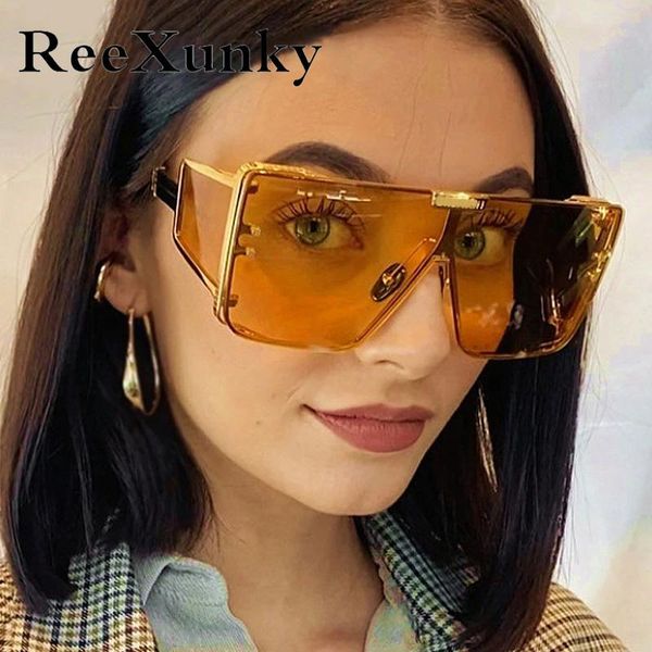 sunglasses vintage oversized goggle women 2021 fashion mirrored retro square sun glasses for men shades uv400 zonnebril dames, White;black
sunglasses vintage oversized goggle women 2021 fashion mirrored retro square sun glasses for men shades uv400 zonnebril dames, White;black