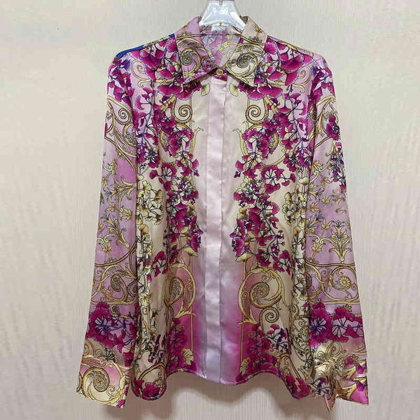 women's blouses & shirts 2021 spring chic female of vintage floral printing elegant sleeves c188, White
women's blouses & shirts 2021 spring chic female of vintage floral printing elegant sleeves c188, White