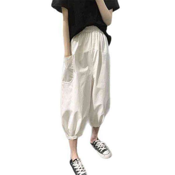 2021 bloomers women's summer loose size slim wide leg pocket casual capris high waist radish pants, Black;white
2021 bloomers women's summer loose size slim wide leg pocket casual capris high waist radish pants, Black;white