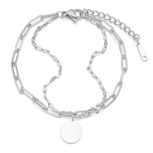link, chain 316l stainless steel hip hop diy bracelet round brand double ladies no fade, Black
link, chain 316l stainless steel hip hop diy bracelet round brand double ladies no fade, Black