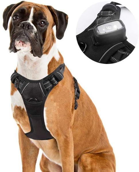 dog collars & leashes led harness no pull vest adjustable reflective safety black pet for large dogs with light
dog collars & leashes led harness no pull vest adjustable reflective safety black pet for large dogs with light