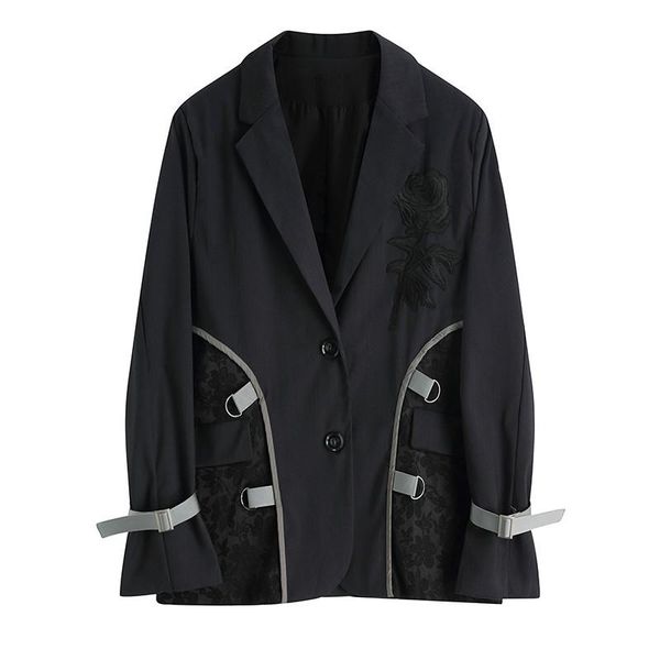 women's suits & blazers women gray embroidery flower buckle blazer lapel long sleeve loose fit jacket fashion tide spring autumn 2021 v, White;black
women's suits & blazers women gray embroidery flower buckle blazer lapel long sleeve loose fit jacket fashion tide spring autumn 2021 v, White;black