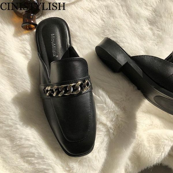 woman chain slippers mules ladies shoes for female spring metal leather slipper loafers sandal flip flops size 35-41, Black
woman chain slippers mules ladies shoes for female spring metal leather slipper loafers sandal flip flops size 35-41, Black