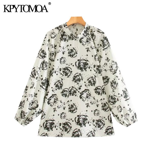 women fashion floral print loose blouses vintage high collar long sleeve female shirts blusas chic 210416, White
women fashion floral print loose blouses vintage high collar long sleeve female shirts blusas chic 210416, White