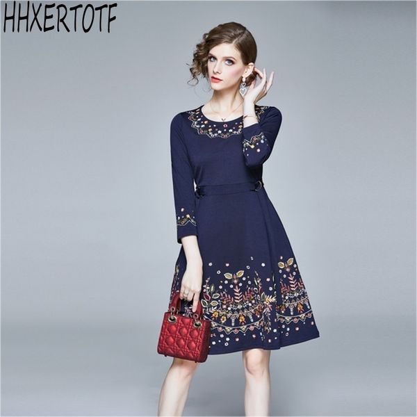 autumn winter high-end european temperament luxury embroidery dress female elegant dress vestidos 210531, Black;gray
autumn winter high-end european temperament luxury embroidery dress female elegant dress vestidos 210531, Black;gray