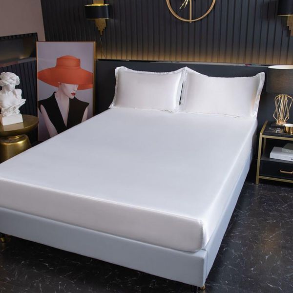 sheets & sets bed sheet satin silk fitted solid color 1pcs with 2pcs case mattress cover elastic band linens
sheets & sets bed sheet satin silk fitted solid color 1pcs with 2pcs case mattress cover elastic band linens