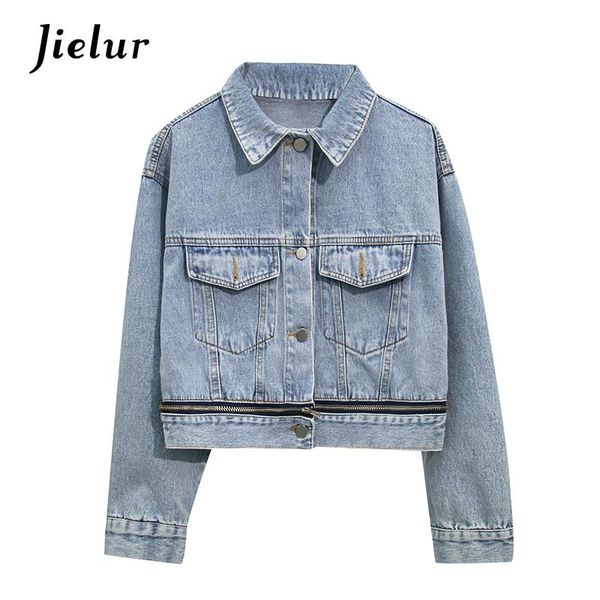 women's jackets blue denim women jacket 2021 autumn winter coat long sleeve loose chic jeans short outwear slim s-xl, Black;brown
women's jackets blue denim women jacket 2021 autumn winter coat long sleeve loose chic jeans short outwear slim s-xl, Black;brown