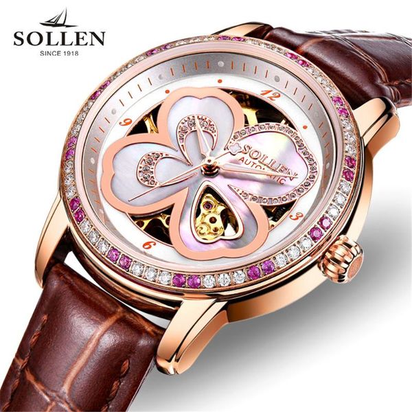 wristwatches 2021 genuine watch ladies sollen automatic mechanical leather the hollow business casual waterproof relogio feminine, Slivery;brown
wristwatches 2021 genuine watch ladies sollen automatic mechanical leather the hollow business casual waterproof relogio feminine, Slivery;brown