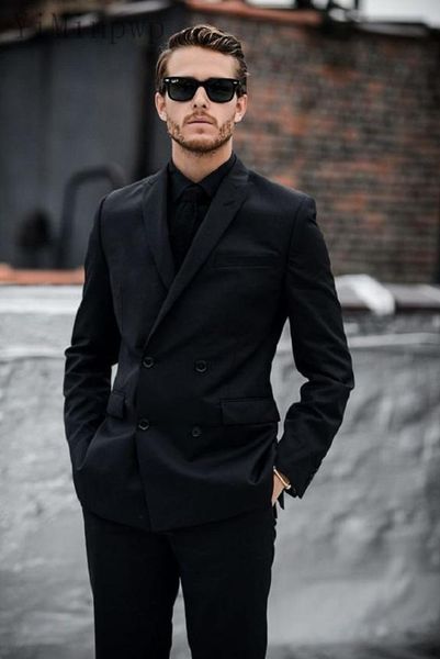 men's suits & blazers men peaked lapel double breasted business suit set blazer jacket tuxedos groom wedding 2 piece coat pants, White;black
men's suits & blazers men peaked lapel double breasted business suit set blazer jacket tuxedos groom wedding 2 piece coat pants, White;black