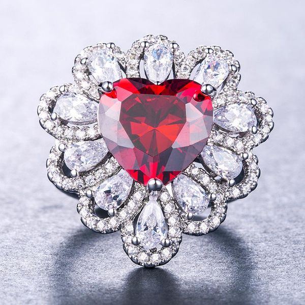 joiashome classic women ring with heart ruby gemstone flower zircon fine jewelry wedding engagement party gift size 6-10 cluster rings, Golden;silver
joiashome classic women ring with heart ruby gemstone flower zircon fine jewelry wedding engagement party gift size 6-10 cluster rings, Golden;silver