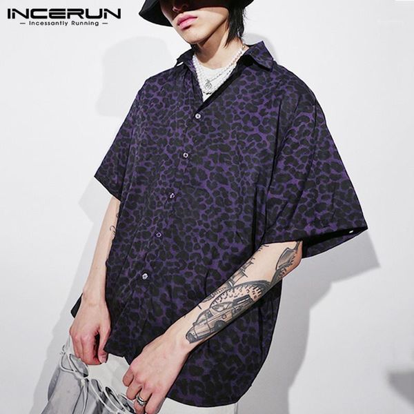 fashion leopard print men shirt short sleeve summer lapel streetwear casual hawaiian shirts 2021 loose camisa incerun s-5xl 71, White;black
fashion leopard print men shirt short sleeve summer lapel streetwear casual hawaiian shirts 2021 loose camisa incerun s-5xl 71, White;black