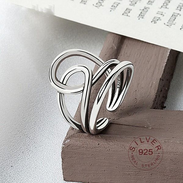 sterling silver smooth rings for women interweave jewelry beautiful finger open party birthday gift cluster, Golden;silver
sterling silver smooth rings for women interweave jewelry beautiful finger open party birthday gift cluster, Golden;silver