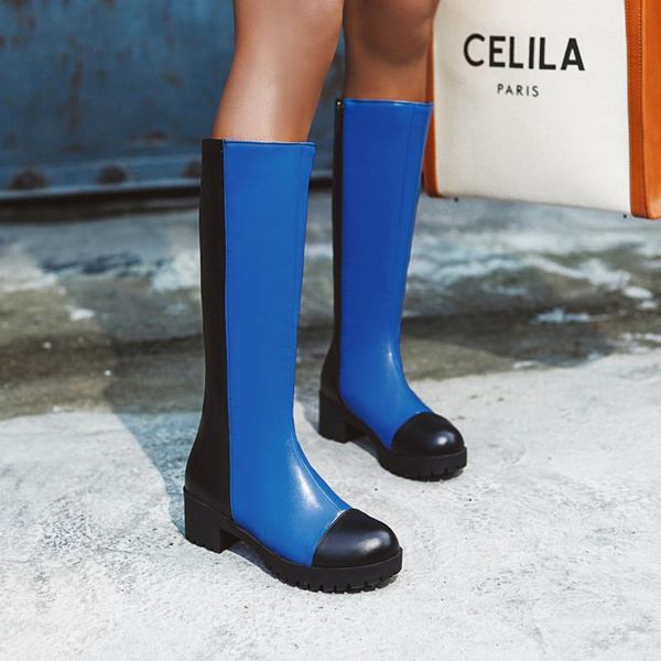 arrivals women high boots knee-high round toe snow med heels mixed colors female fashion casual shoes, Black
arrivals women high boots knee-high round toe snow med heels mixed colors female fashion casual shoes, Black