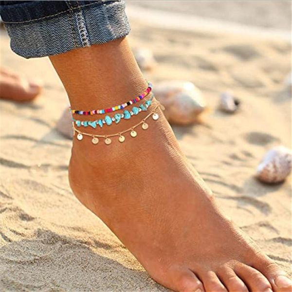 anklets for women girls color beads drop sequin charm adjustable ankle bracelets set boho multilayer beach foot jewelry, Red;blue
anklets for women girls color beads drop sequin charm adjustable ankle bracelets set boho multilayer beach foot jewelry, Red;blue