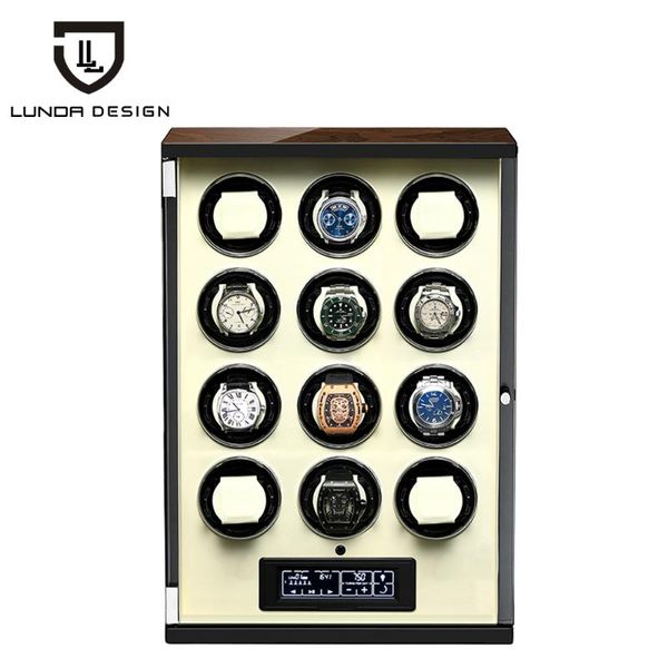 watch boxes & cases 2021 black automatic 12 winder luxury mechanical silent electronic motor box, Black;blue
watch boxes & cases 2021 black automatic 12 winder luxury mechanical silent electronic motor box, Black;blue