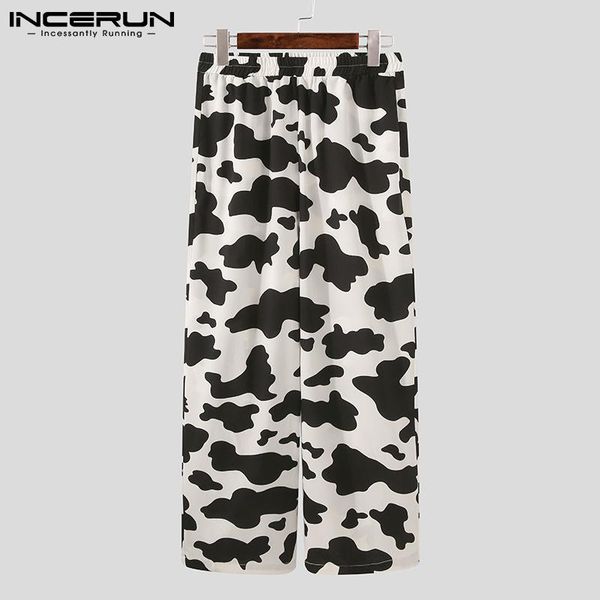men pants printed elastic waist joggers 2021 fashion wide leg trousers leisure loose streetwear korean long incerun men's, Black
men pants printed elastic waist joggers 2021 fashion wide leg trousers leisure loose streetwear korean long incerun men's, Black