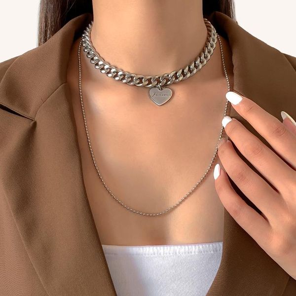 chains ingemark hip hop vintage stainless steel cuban chain necklace for women men party heart couple pendant grunge jewelry steampunk, Silver
chains ingemark hip hop vintage stainless steel cuban chain necklace for women men party heart couple pendant grunge jewelry steampunk, Silver