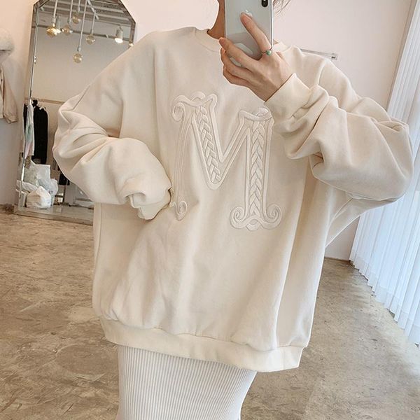 women's hoodies & sweatshirts nowsaa korea chic casual trend women o neck letter embroidery fashion loose long-sleeved sweatshirt autum, Black
women's hoodies & sweatshirts nowsaa korea chic casual trend women o neck letter embroidery fashion loose long-sleeved sweatshirt autum, Black