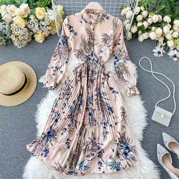 spring and autumn women's dresses printed st collar pleated skirt slim thin mid-length over-the-knee ll003 210507, Black;gray
spring and autumn women's dresses printed st collar pleated skirt slim thin mid-length over-the-knee ll003 210507, Black;gray