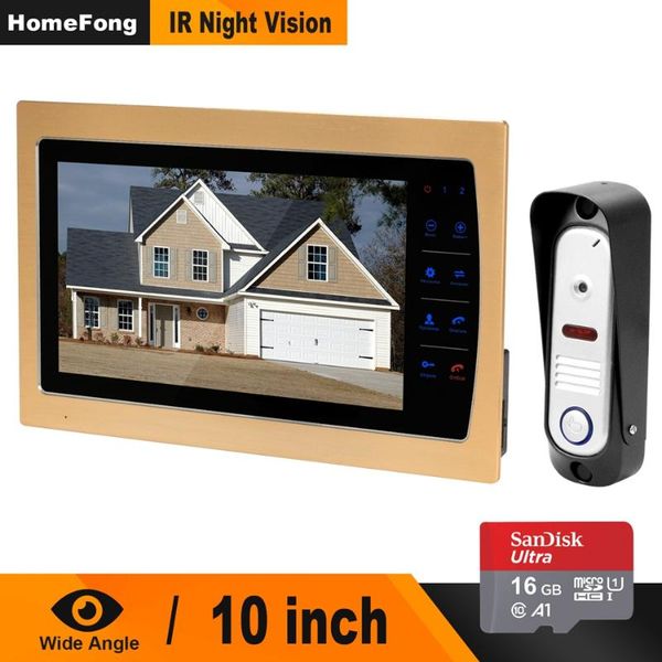 homefong 10 inch video doorphone intercom monitor hd ir night vision camera doorbell for home apartment deurbel kit door phones
homefong 10 inch video doorphone intercom monitor hd ir night vision camera doorbell for home apartment deurbel kit door phones