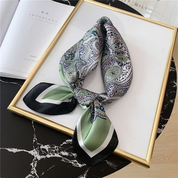 scarves 2021 fashion women scarf silk feeling square paisley print hair band foulard female neck lady shawl wrap bandana, Blue;gray
scarves 2021 fashion women scarf silk feeling square paisley print hair band foulard female neck lady shawl wrap bandana, Blue;gray