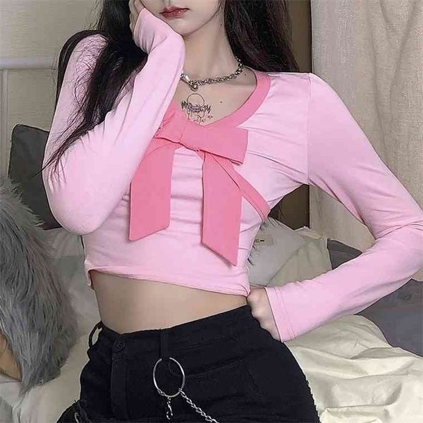 rapcopter big bow crop y2k pink t shirt patched o neck pullovers retro tshirt long sleeve tee autumn women sweet cute, White
rapcopter big bow crop y2k pink t shirt patched o neck pullovers retro tshirt long sleeve tee autumn women sweet cute, White