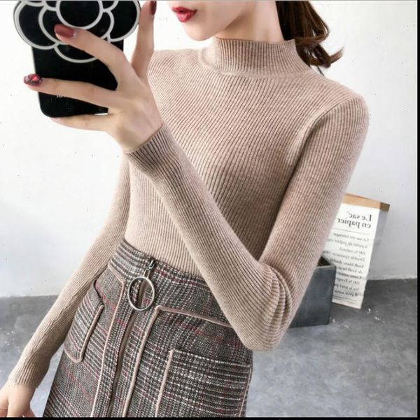 autumn women sweater knitted turtleneck fall casual slim sweaters pullover womens long sleeve elasticity base shirt, White;black
autumn women sweater knitted turtleneck fall casual slim sweaters pullover womens long sleeve elasticity base shirt, White;black