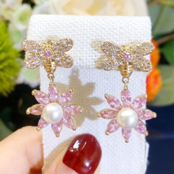 dangle & chandelier blachette fashion luxury flower zircon bee pendant earrings women's wedding party daily fine jewelry access, Silver
dangle & chandelier blachette fashion luxury flower zircon bee pendant earrings women's wedding party daily fine jewelry access, Silver
