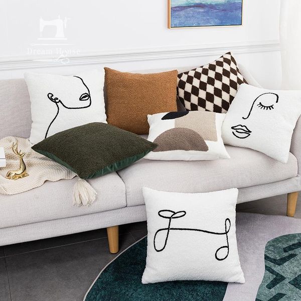 cushion/decorative pillow nordic ins cushion cover 45x45cm abstract face mask geometric embroidery el throw bedroom sofa bed pillowcase
cushion/decorative pillow nordic ins cushion cover 45x45cm abstract face mask geometric embroidery el throw bedroom sofa bed pillowcase