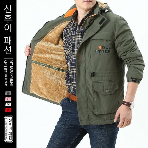 men's jackets winter tactical military male casual outdoor windproof jacket oversized plus fleece mens coat hooded, Black;brown
men's jackets winter tactical military male casual outdoor windproof jacket oversized plus fleece mens coat hooded, Black;brown