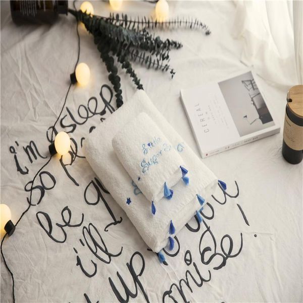 towel embroidery letter blue small tassel 100% cotton soft 1pcs solid bath beach for adults fast drying thick high
towel embroidery letter blue small tassel 100% cotton soft 1pcs solid bath beach for adults fast drying thick high