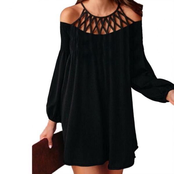 casual dresses women elegant dress hollow halter loose pullover mini off shoulder for party streetwear, Black;gray
casual dresses women elegant dress hollow halter loose pullover mini off shoulder for party streetwear, Black;gray