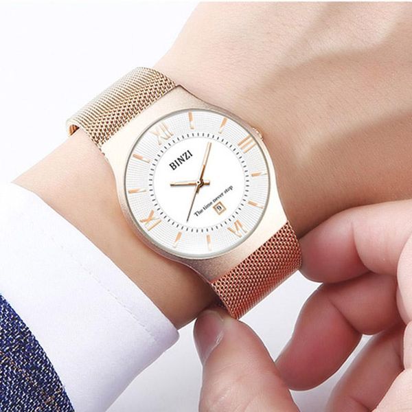 wristwatches fashion mens watches quartz watch for men casual slim mesh steel waterproof sports relogio masculino 2021, Slivery;brown
wristwatches fashion mens watches quartz watch for men casual slim mesh steel waterproof sports relogio masculino 2021, Slivery;brown