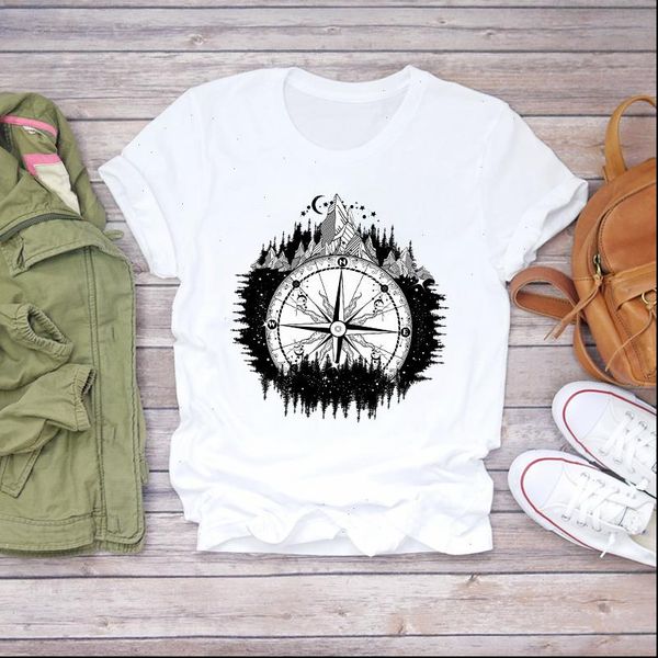 women womens t shirts adventure short sleeve cute fashion print summer shirt graphic female ladies tee, White
women womens t shirts adventure short sleeve cute fashion print summer shirt graphic female ladies tee, White