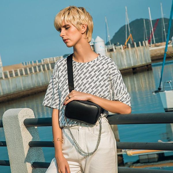 leather waist bags for women ladies chain tassel crossbody chest bag fashion female pu shoulder fanny pack
leather waist bags for women ladies chain tassel crossbody chest bag fashion female pu shoulder fanny pack