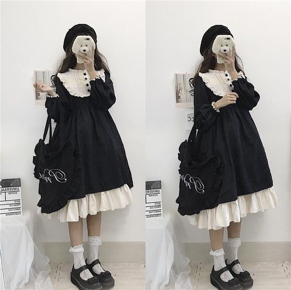 casual dresses japanese gothic lolita dress kawaii victorian medieval lace black soft girl cosplay ruffles sweet princess, Black;gray
casual dresses japanese gothic lolita dress kawaii victorian medieval lace black soft girl cosplay ruffles sweet princess, Black;gray