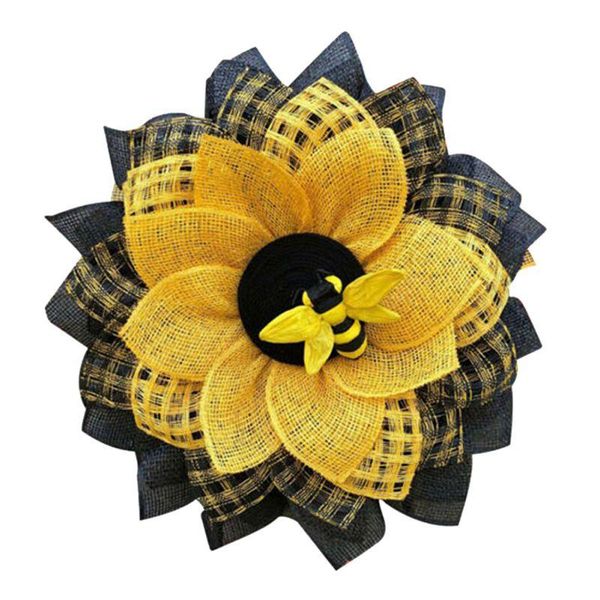 bee sunflower wreath artificial simulation leaf garland hanging pendants wedding wall #1 decorative flowers & wreaths 
bee sunflower wreath artificial simulation leaf garland hanging pendants wedding wall #1 decorative flowers & wreaths