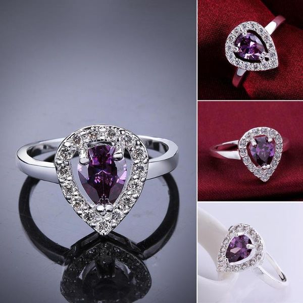 wedding rings silver color fashion jewelry pendant water drop zircon simple ring, Slivery;golden
wedding rings silver color fashion jewelry pendant water drop zircon simple ring, Slivery;golden