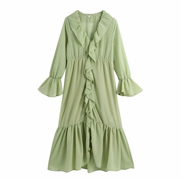 evfer women fashion sprint pleated ruffles green long dresses chic lady elegant v-neck sleeve dot print chiffon dress 210421, Black;gray
evfer women fashion sprint pleated ruffles green long dresses chic lady elegant v-neck sleeve dot print chiffon dress 210421, Black;gray