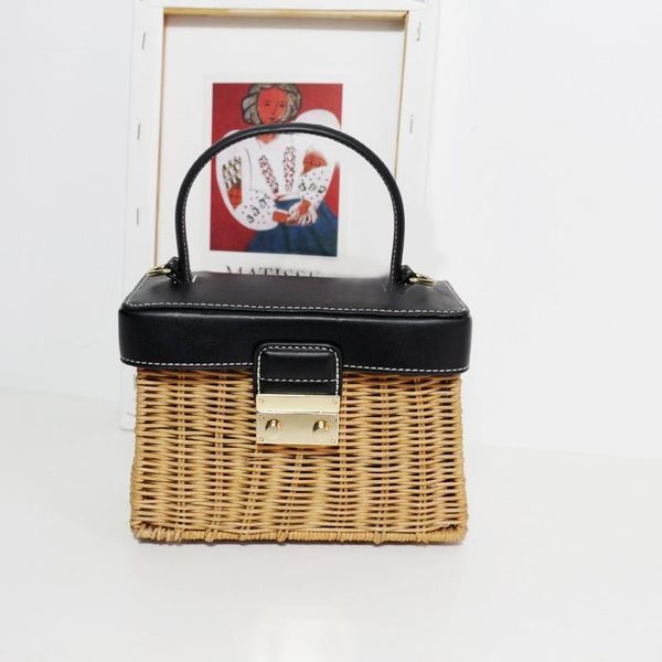 evening bags vintage woven rattan bag flip box hand-held crossbody casual straw shoulder beach handbags handmade messenger clutch
evening bags vintage woven rattan bag flip box hand-held crossbody casual straw shoulder beach handbags handmade messenger clutch
