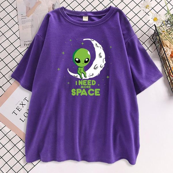 women's t-shirt i need more space green alien printed t shirt fashion cool cartoon o-neck harajuku oversize tshirt womens, White
women's t-shirt i need more space green alien printed t shirt fashion cool cartoon o-neck harajuku oversize tshirt womens, White